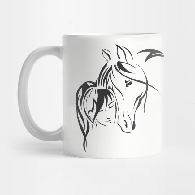 Girls Love Horses Horse and Girl by Farm n' Fancy by farmnfancy